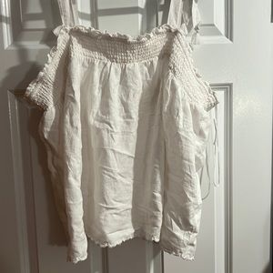 White womens tank top